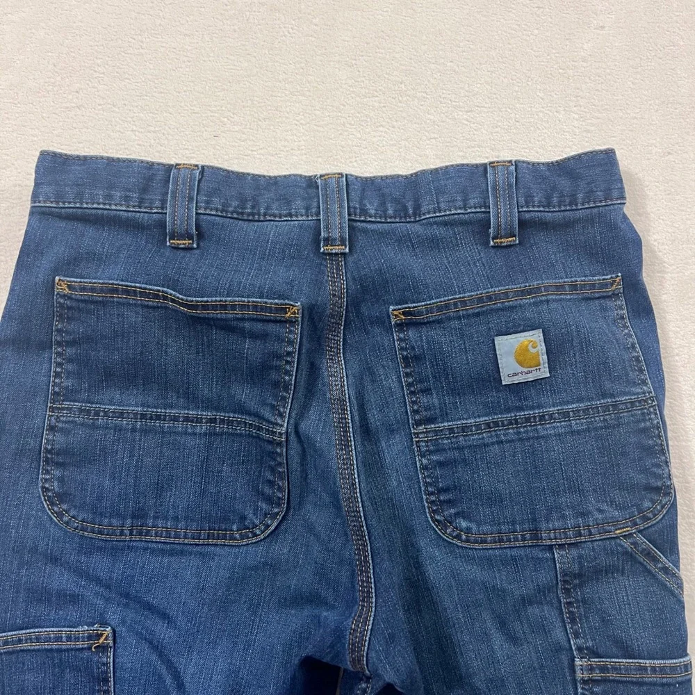 Carhartt Rugged Flex Relaxed Fit Utility Jean BD2808-M‎ Dark Wash 32x30 Mens